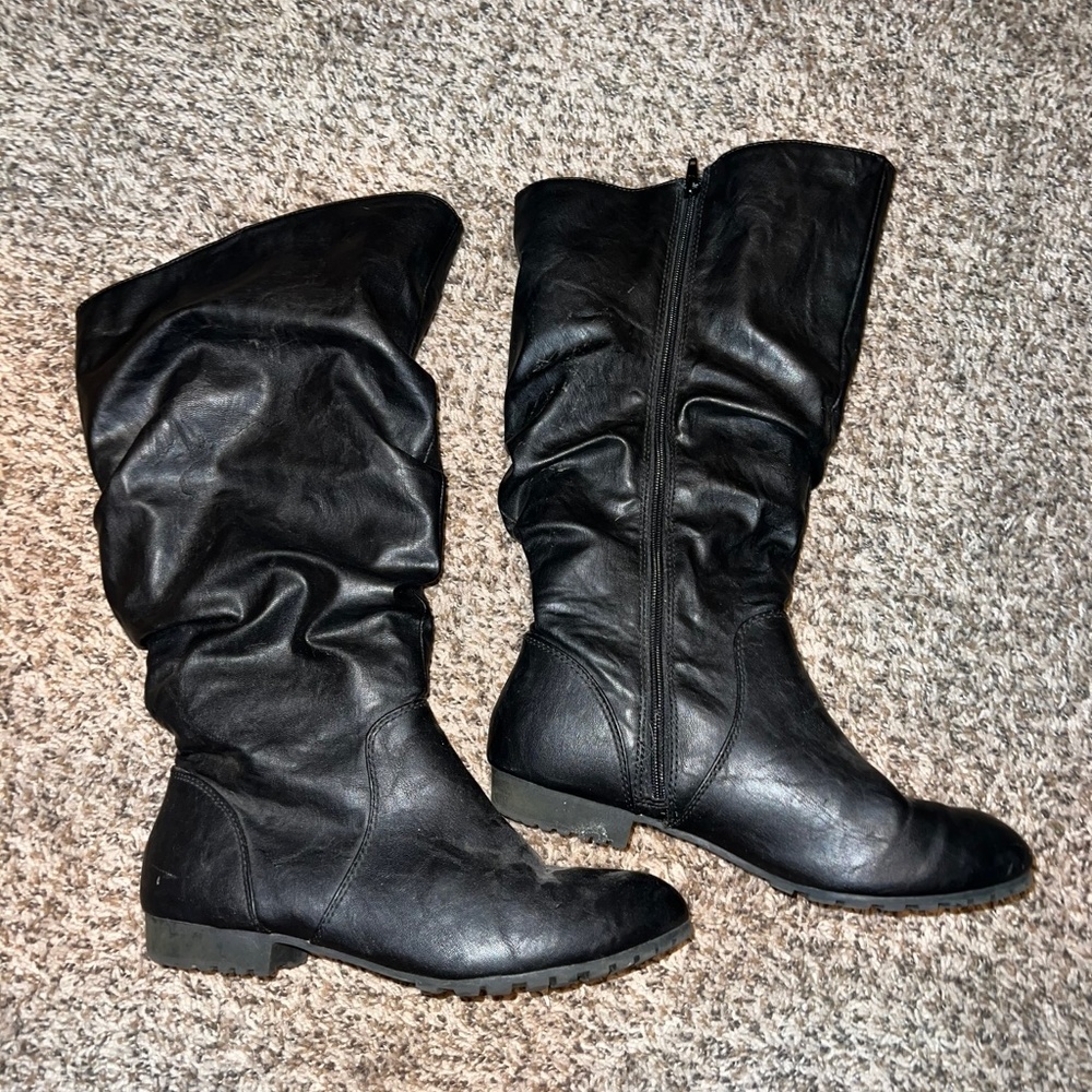 Black boots